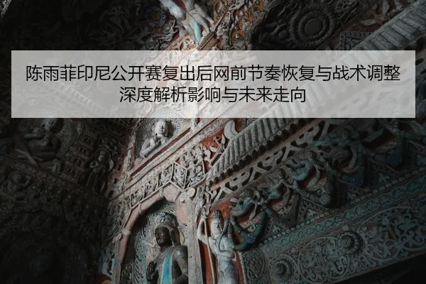 陈雨菲印尼公开赛复出后网前节奏恢复与战术调整深度解析影响与未来走向